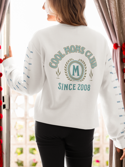 Cool Moms Club Custom Year Sweatshirt – Personalized Mom Crewneck