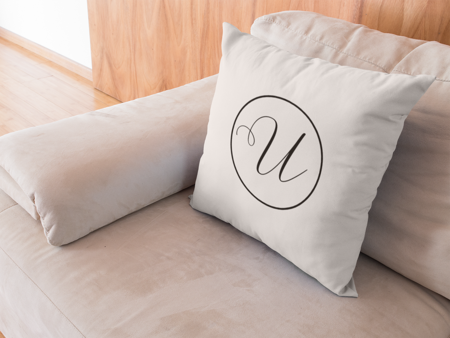 Personalized Monogram Pillow – Custom Initial Throw Pillow A–Z