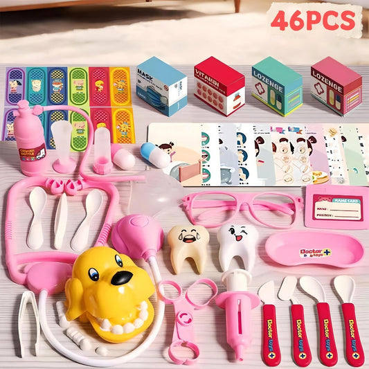 46Pcs Children Doctor Game Set