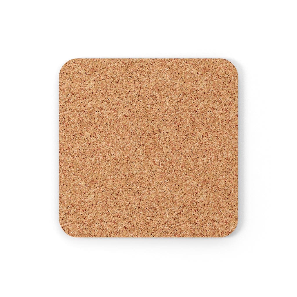 Corkwood Coaster Set - 4 Pieces / Genesis 1:26-27 Graphic Print-2